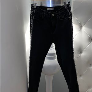 Mango denim jeans! With message on sides!